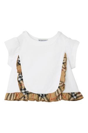 white cotton tshirt BURBERRY KIDS | 8121216A1464
